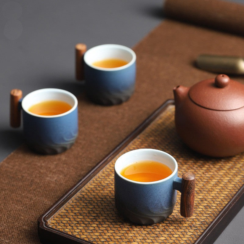 Espresso Cup with Bamboo Handle - Japanese-Inspired