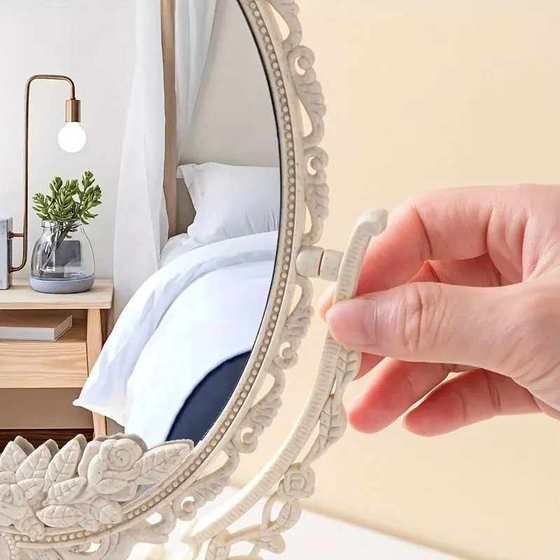 Fleur Antique Vanity Mirror