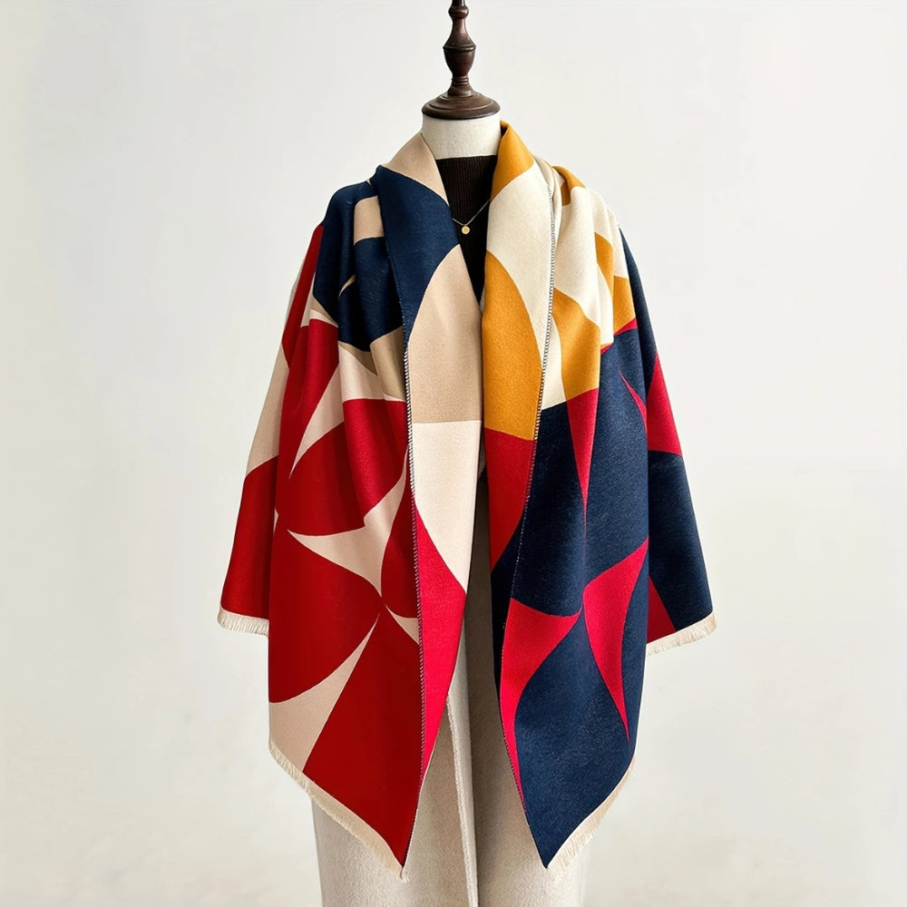 Veilura Poncho Reversible Scarfs Autumn Blue