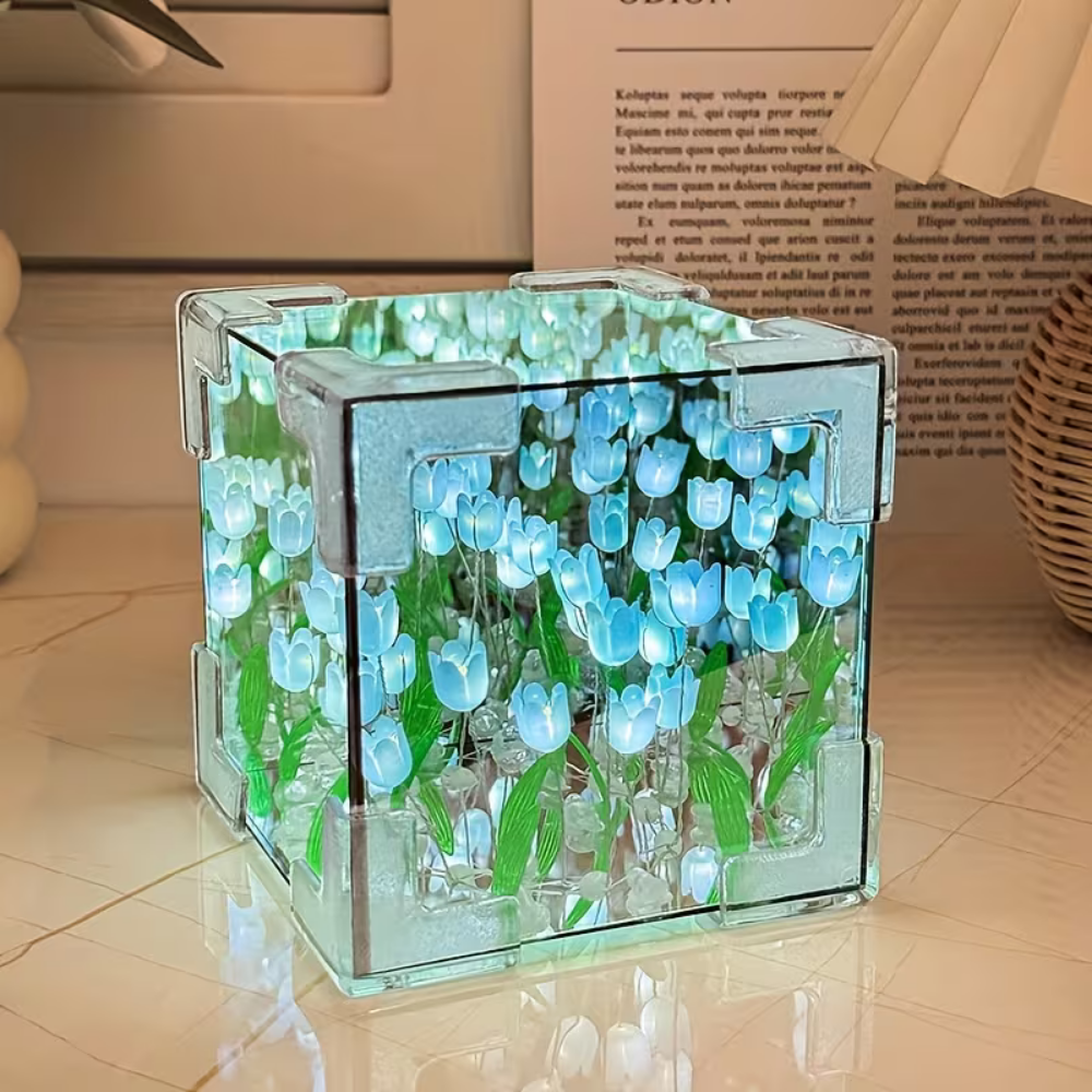 TulipsGlow™ | Blossom Lamp Box Blue