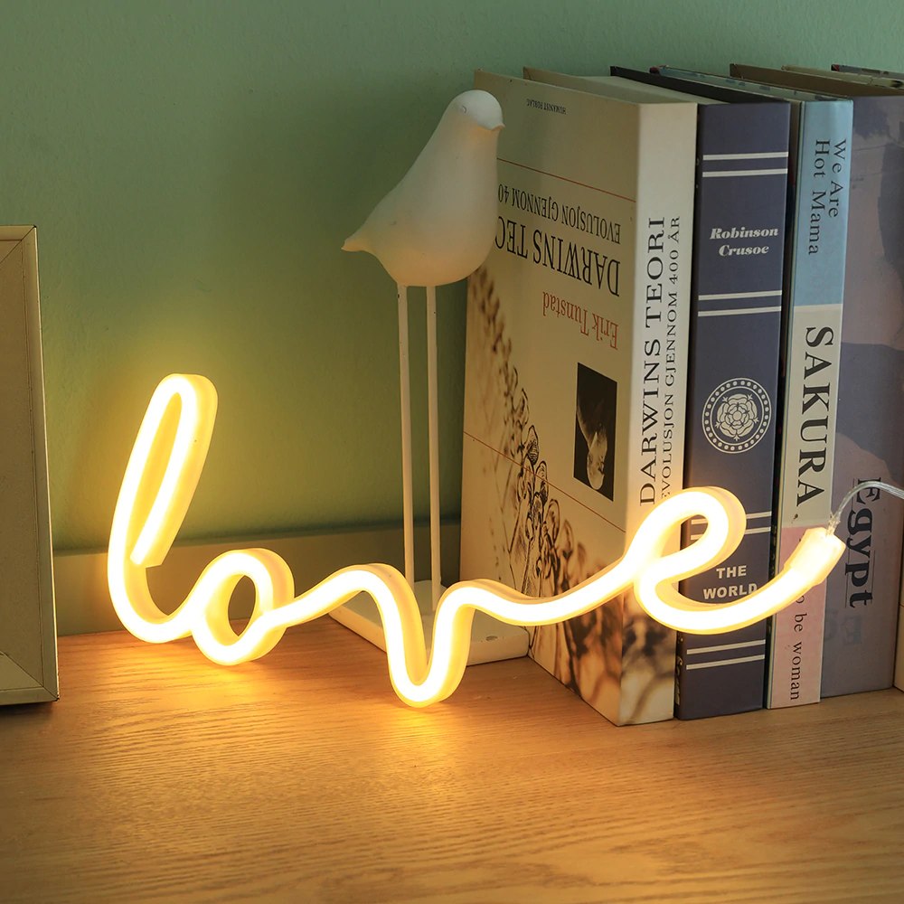 Aesthetic Neon Light Love A