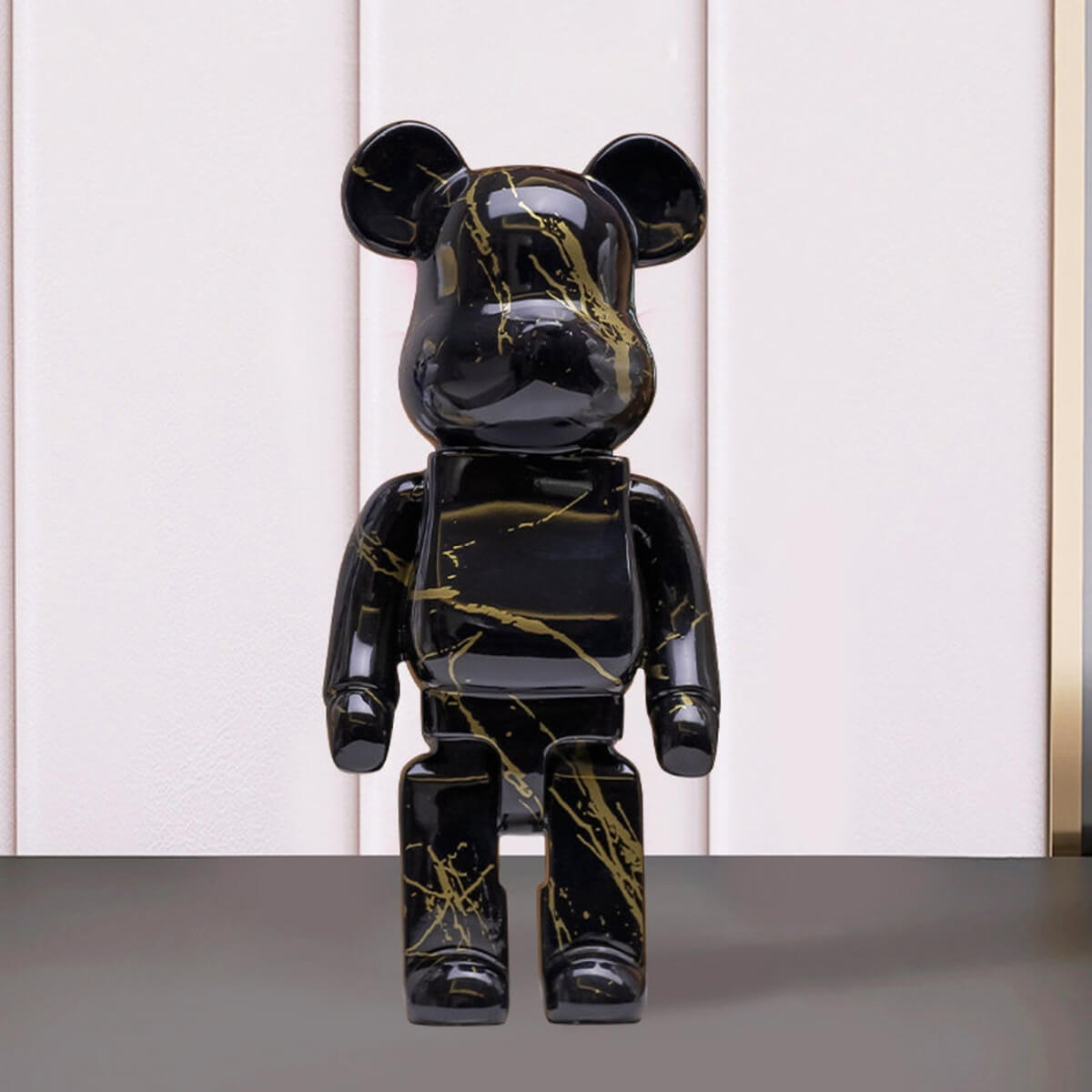 Street Art Bear Figurine Patterned