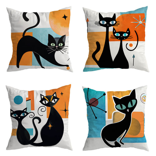 Astronomic Cats Cushion Cover 4 Pack Bundle (Save More)