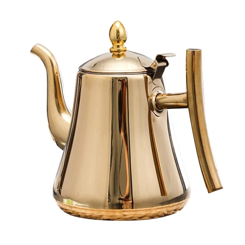 Stainless Steel Teapot with Infuser Gold