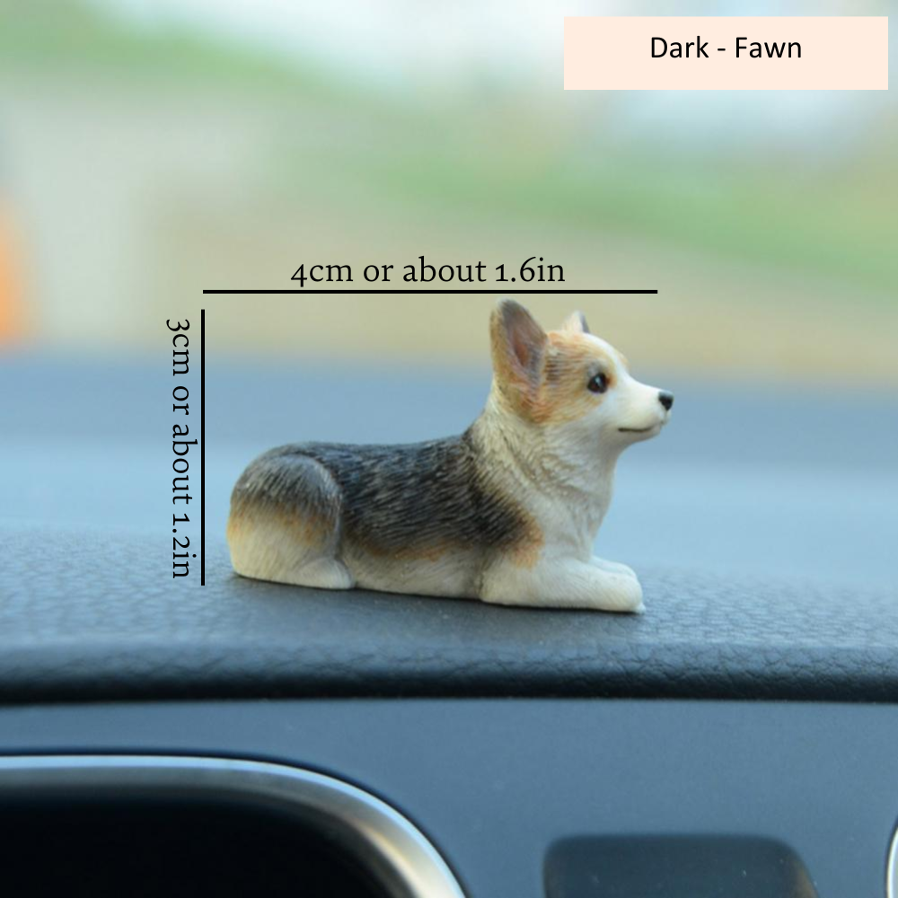 Mini Corgi Decoration Dark Fawn