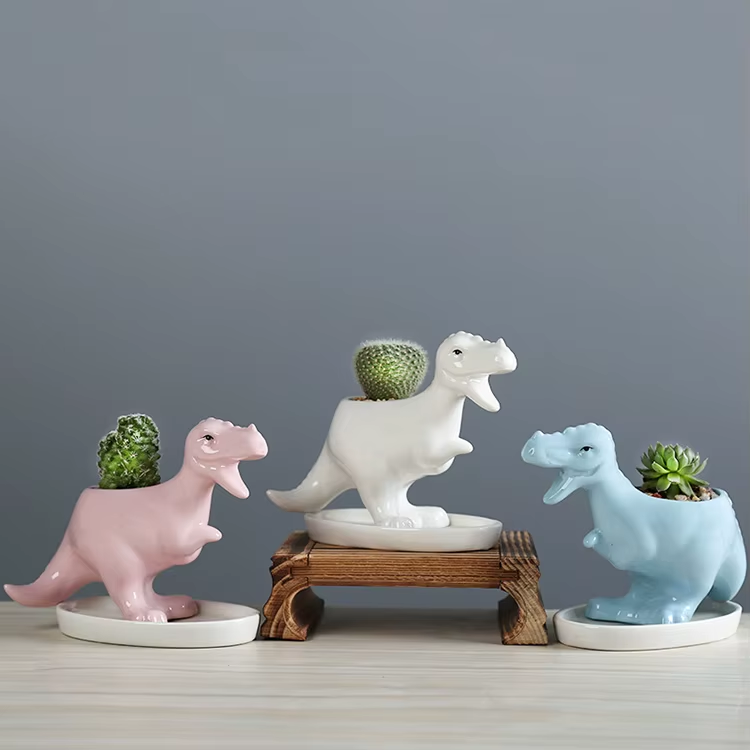 T-Rex Flower Pot