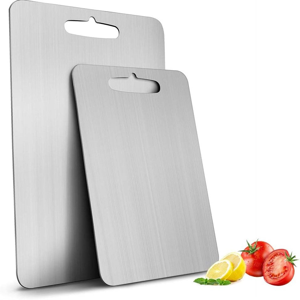 Stainless Cutting Board - Durable, Antibacterial & Hygienic