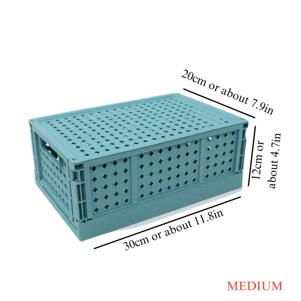 Foldable Storage Box Green Medium