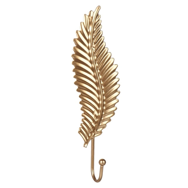 Aesthetic Leaf Wall Hook Gold B