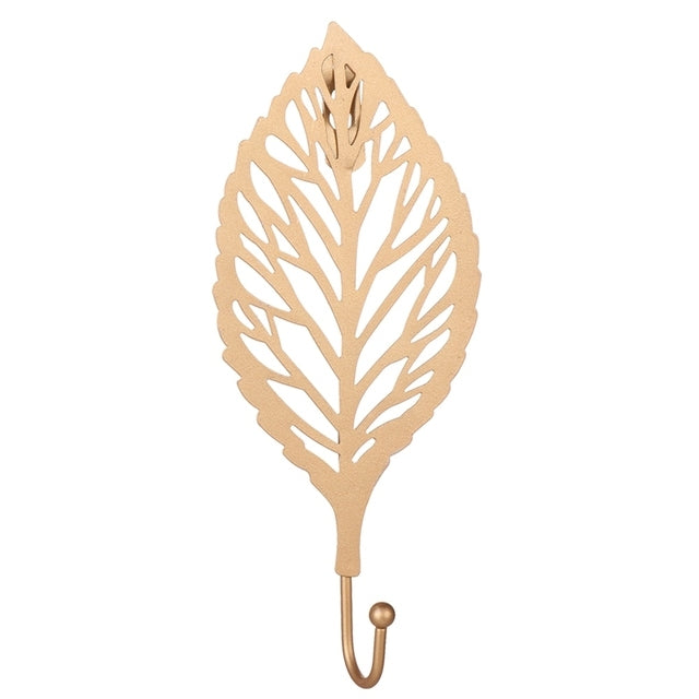 Aesthetic Leaf Wall Hook Gold C