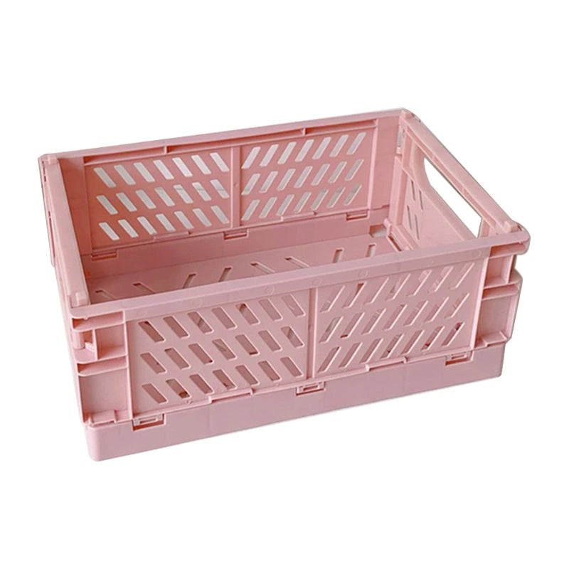 Aesthetic Collapsible Crate Pink