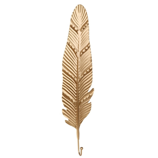 Aesthetic Leaf Wall Hook Gold D