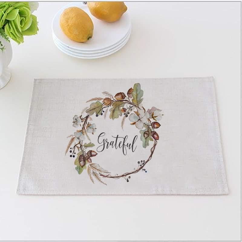 Grateful Fall Dinner Mats Grateful