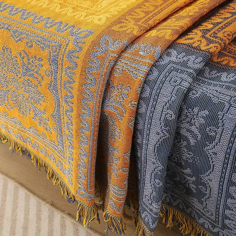 Couch & Sofa Cover - Cotton Patchwork Blanket