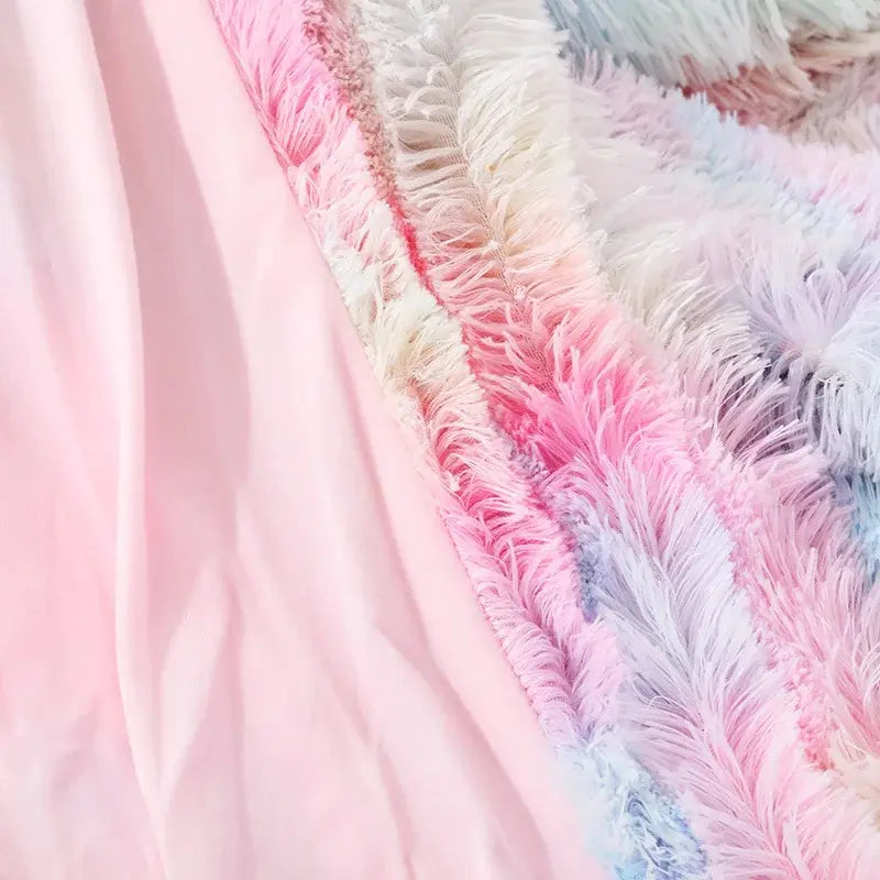 Tie Dye Fluffy Throw Blanket