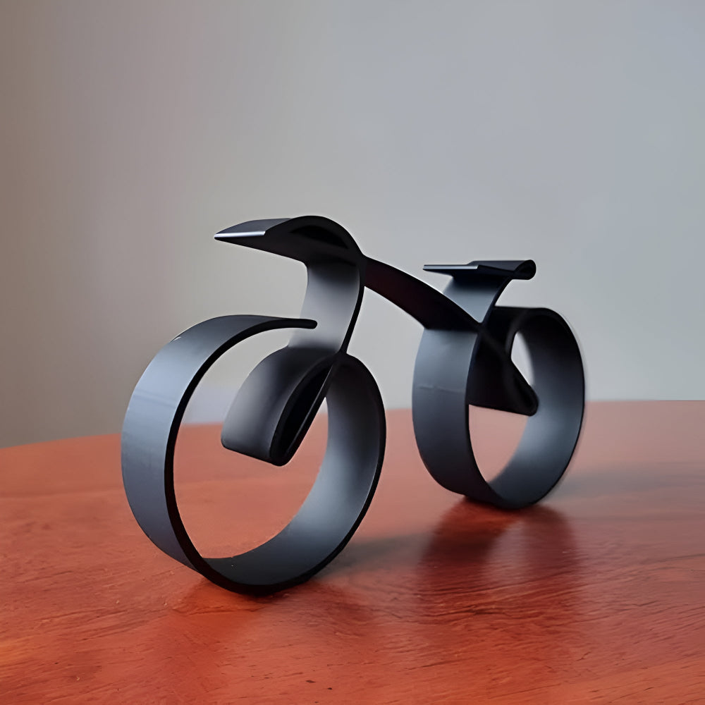 Urban Cyclist Abstract Decor