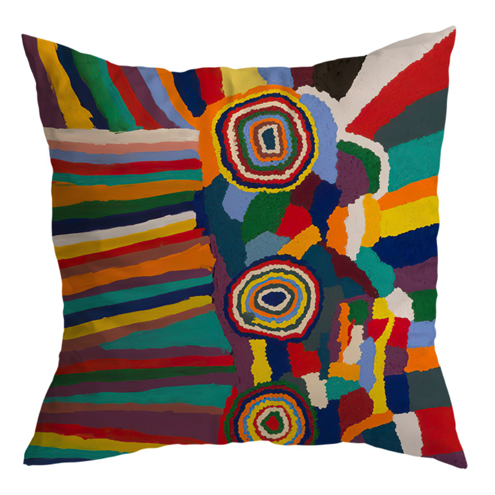 Abstract Bright Colored Cushion Covers Intense