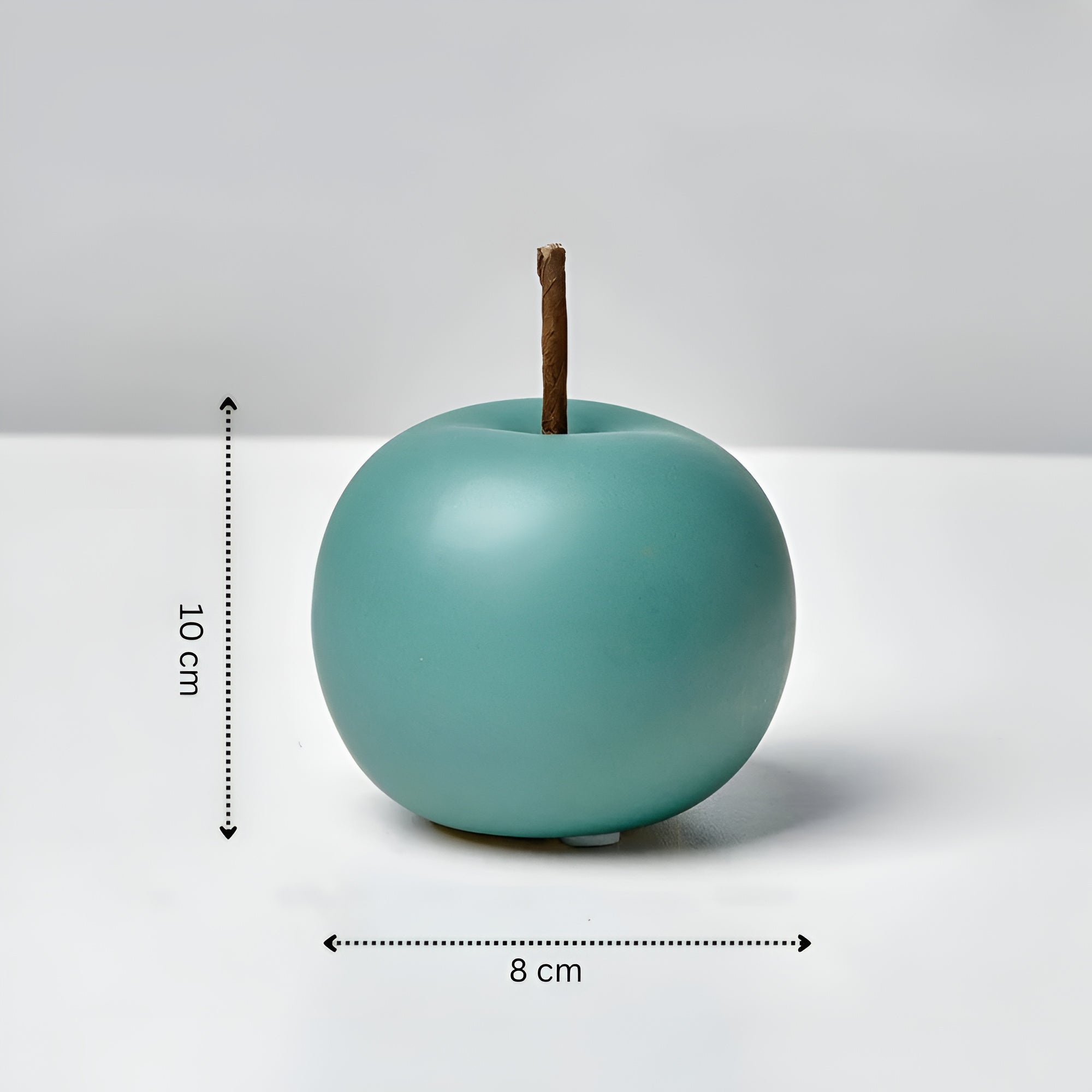 Apple Ceramic Ornaments Green 3"x4"