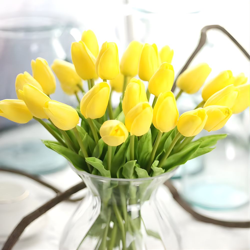 Tulia™ | Realistic Tulips Yellow