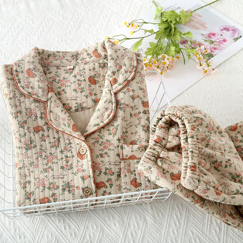 Women's Vintage Cotton Pajama Set
