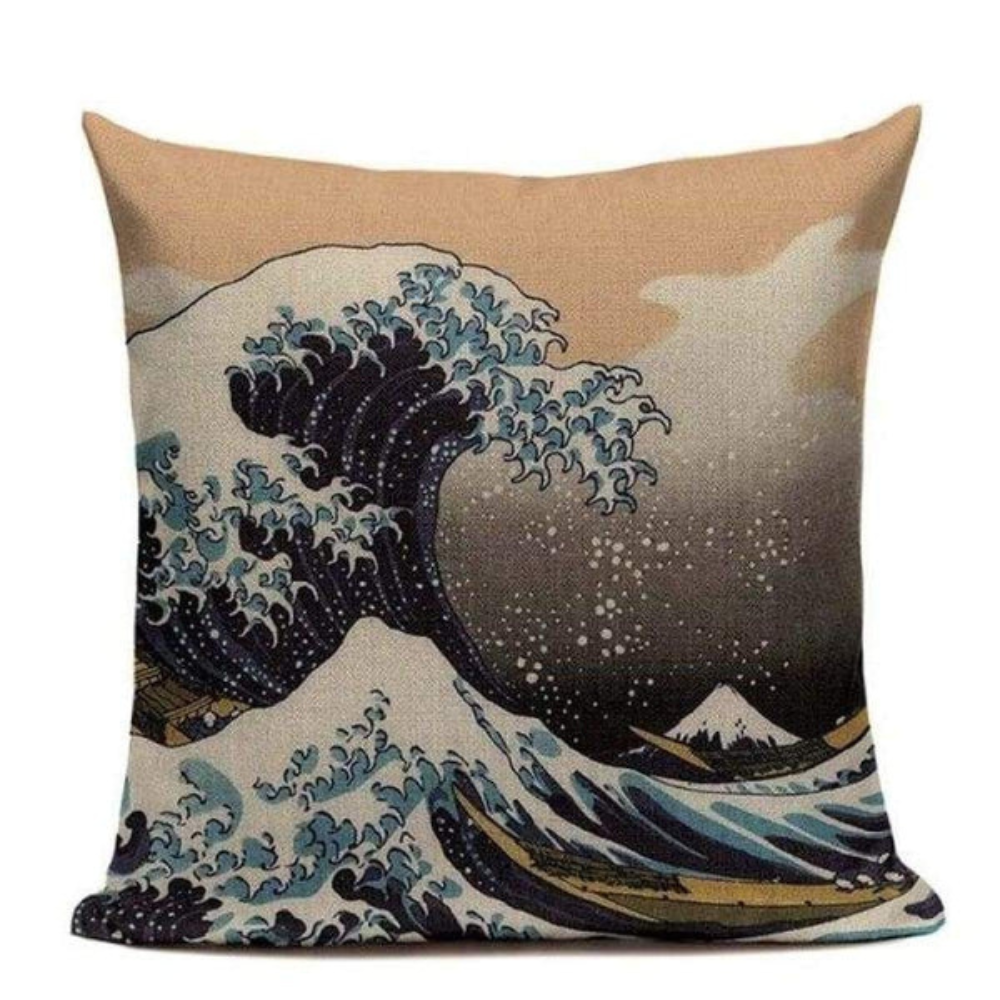 Japanese Essence Cushion Covers Waves
