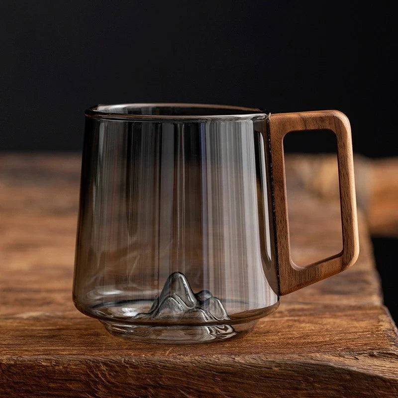 Guanshan Mountain Glass Coffee Mug