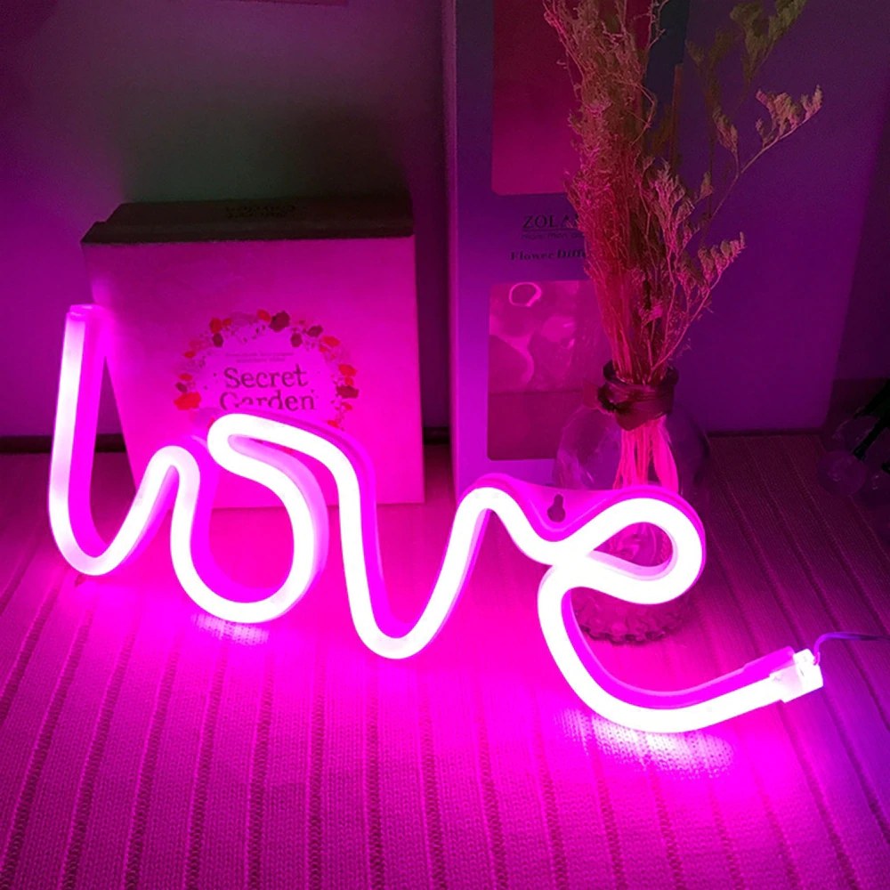 Aesthetic Neon Light Love B