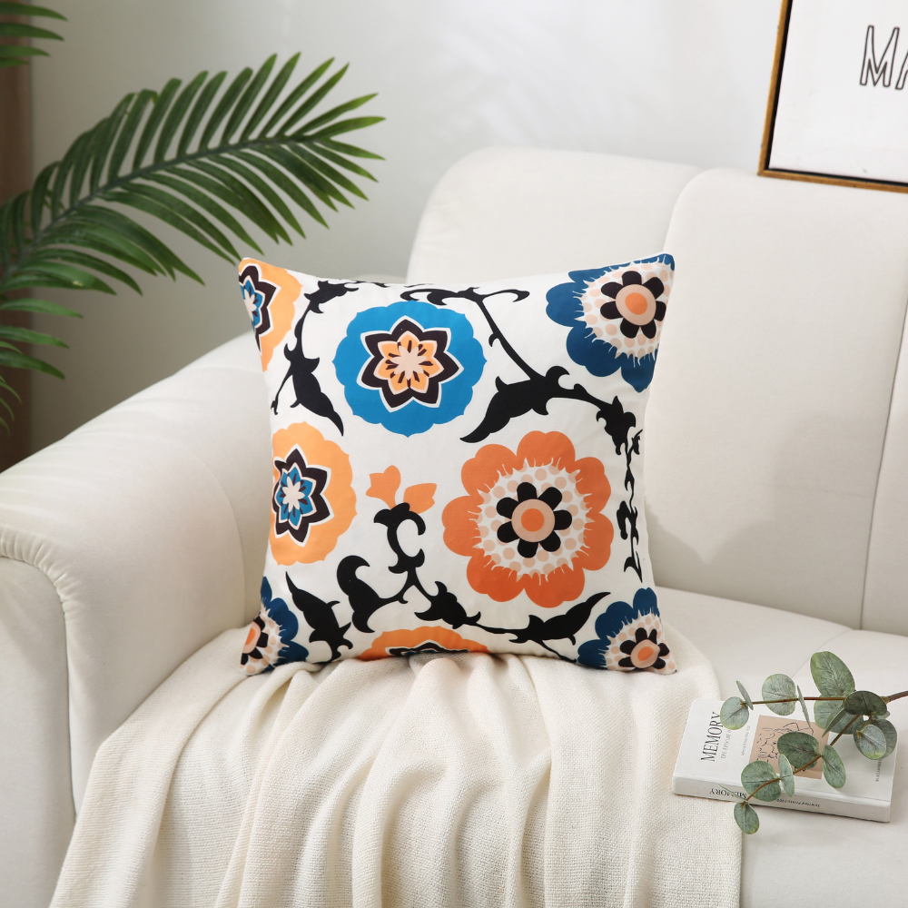 Boho Floral Cushion Covers Botanic Beauty