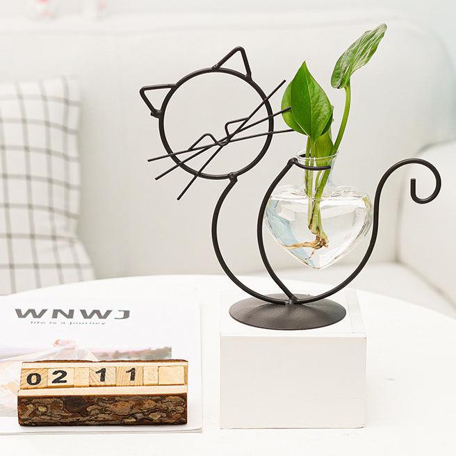 Iron Heart Kitty Planter Playing Cat