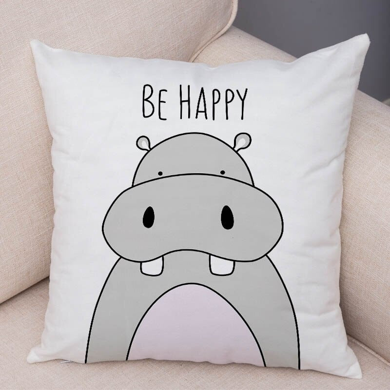 Uplifting Cushion Covers Be Happy