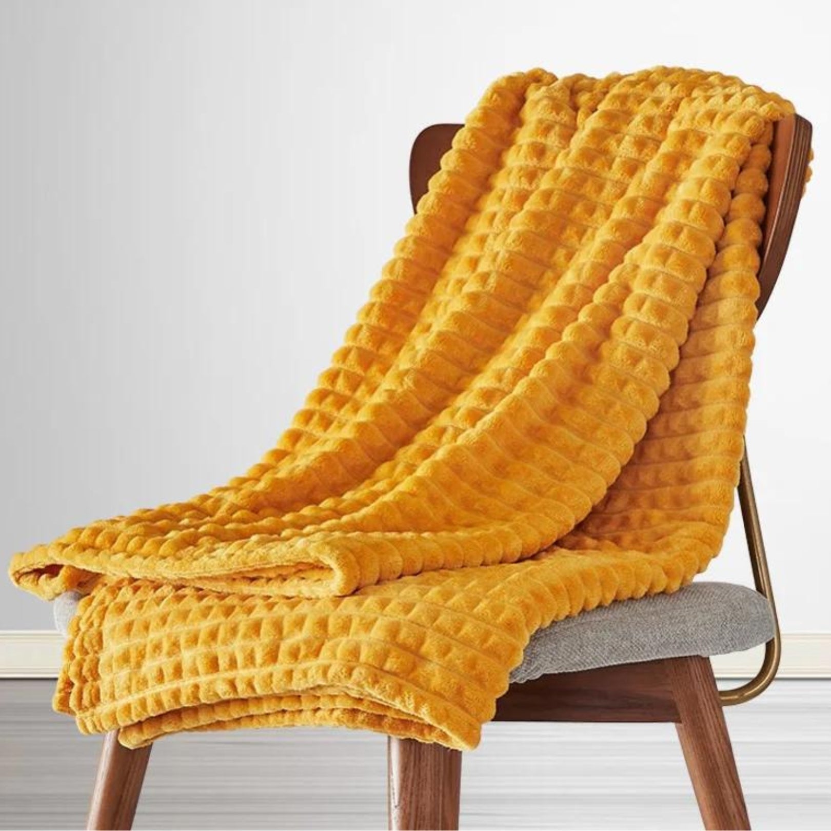 Marshmallow Comfort Throw Blanket Sunshine Yellow