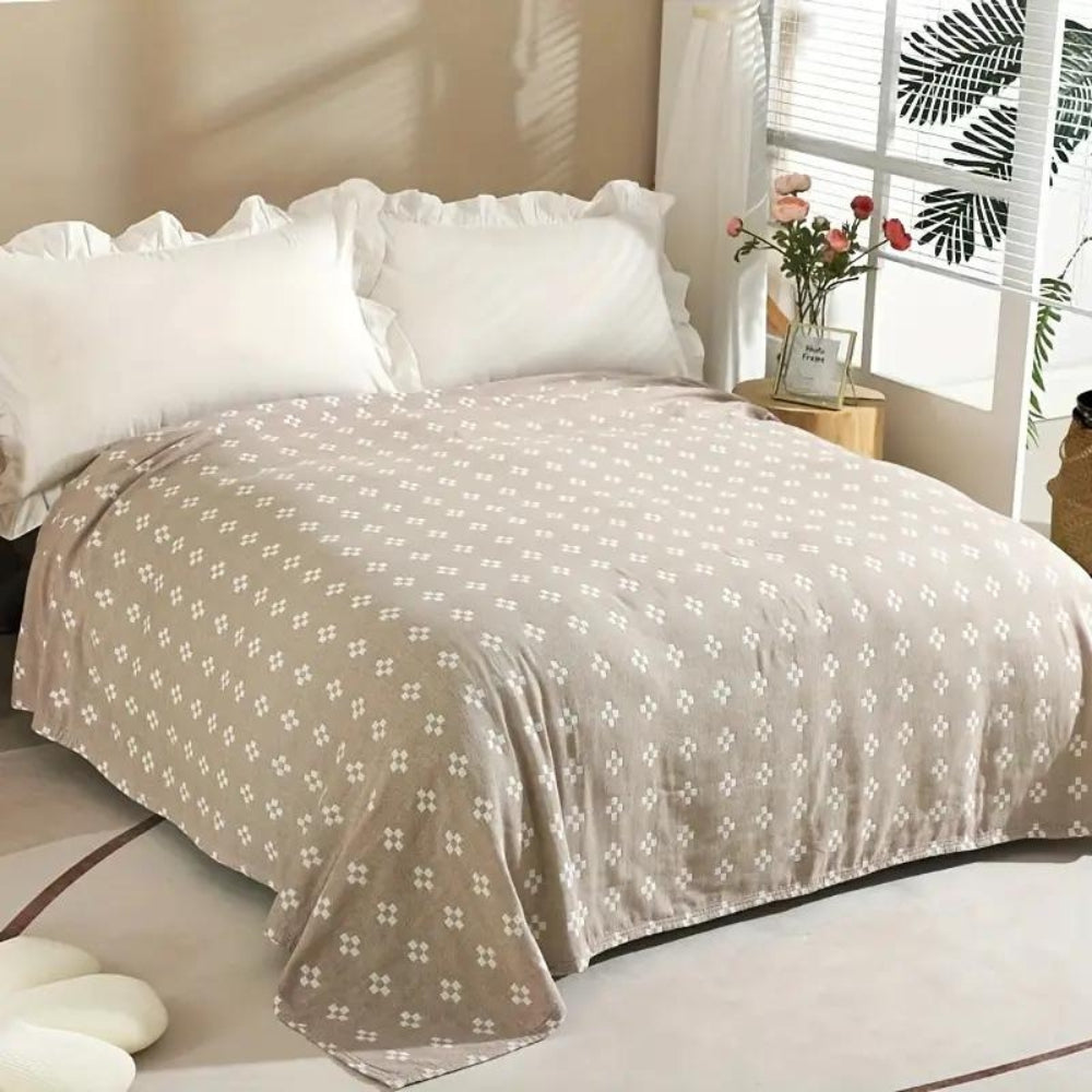 Diamond Dot Comfort Blanket Khaki