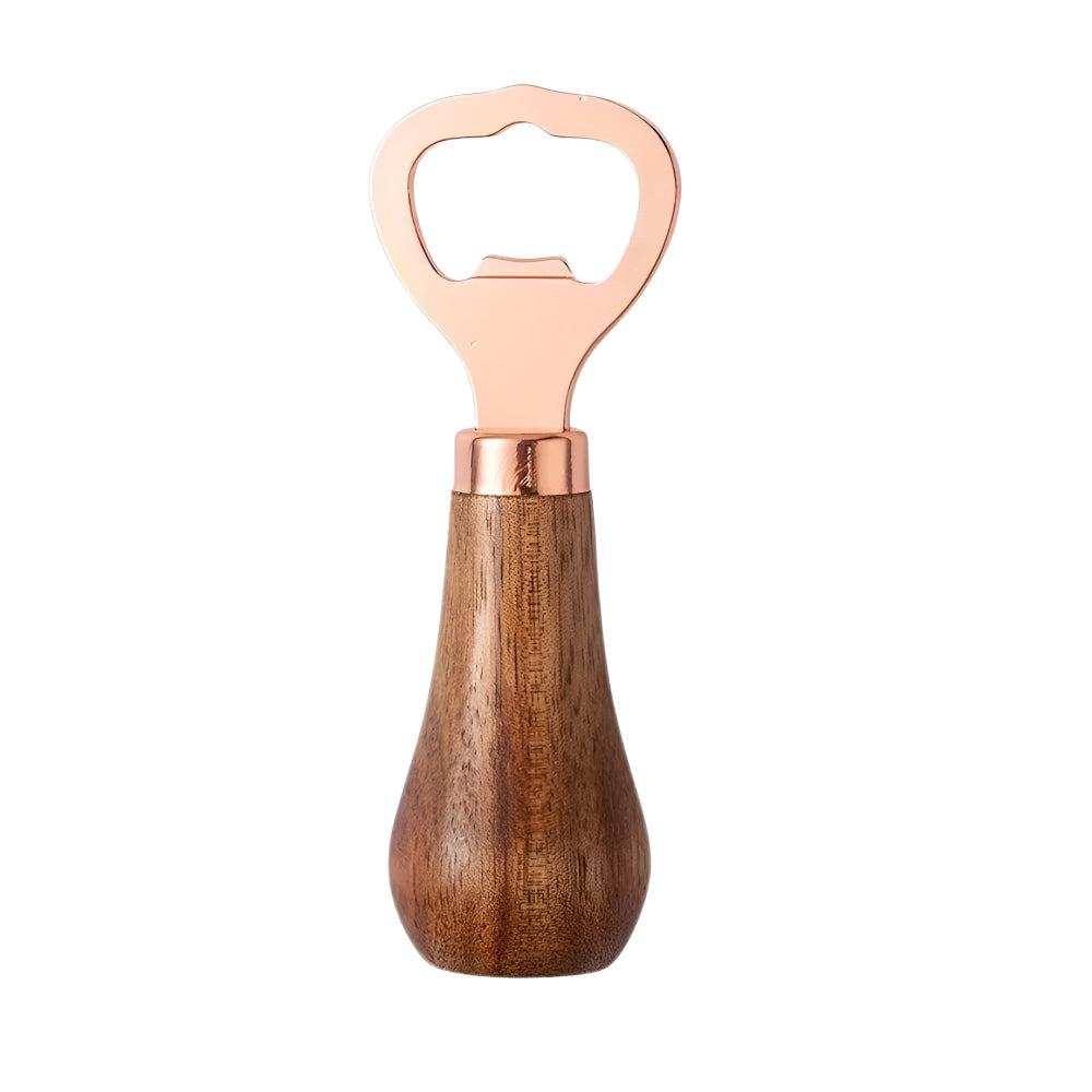 Acacia Wood Bottle Opener Classic Rose Gold