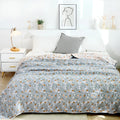 Leafy Floral Cotton Gauze Blanket