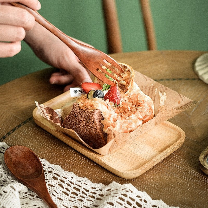 Glass Dome Serving Dish with Wooden Base