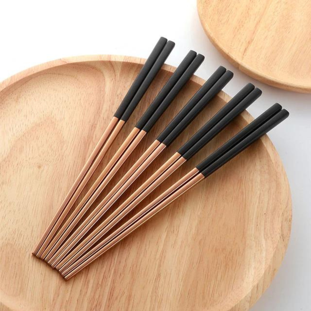 Tokyo Chopsticks Rose Gold and Black