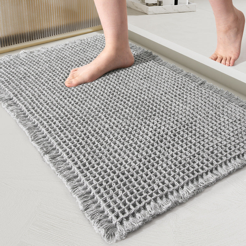 QuickDry Waffle Bath Mat - Limited Time Offer Gray