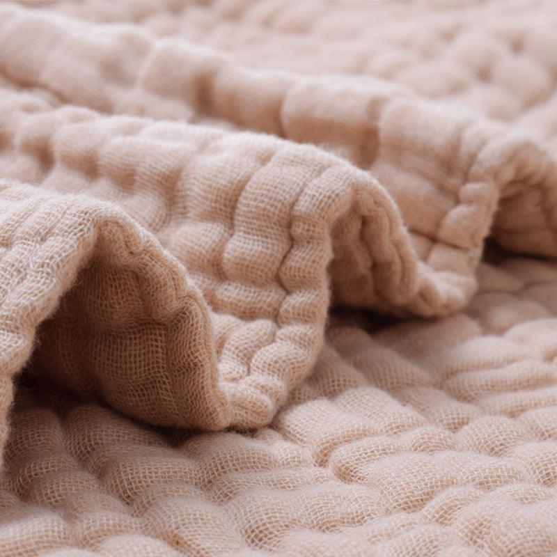 6-Layer Organic Colored Cotton Muslin Baby Blanket