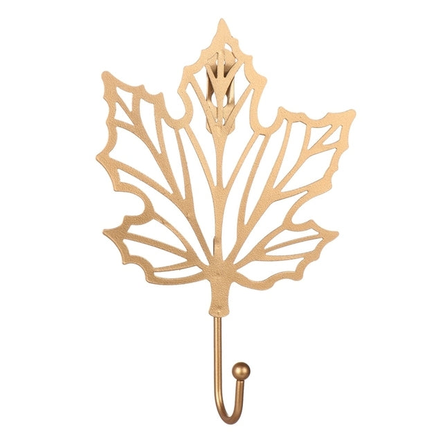 Aesthetic Leaf Wall Hook Gold F