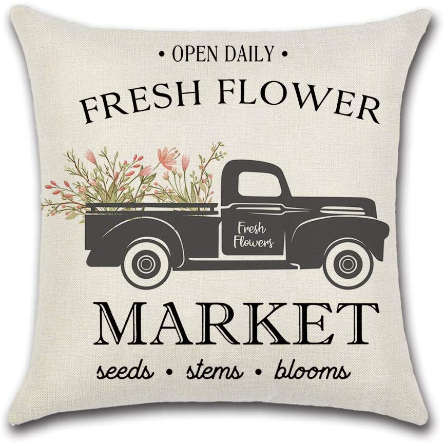 Spring Time Cushion Covers Fresh Flowers