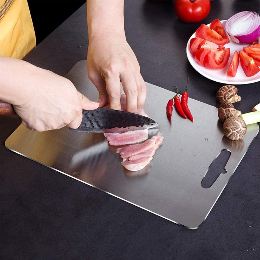 Stainless Cutting Board - Durable, Antibacterial & Hygienic