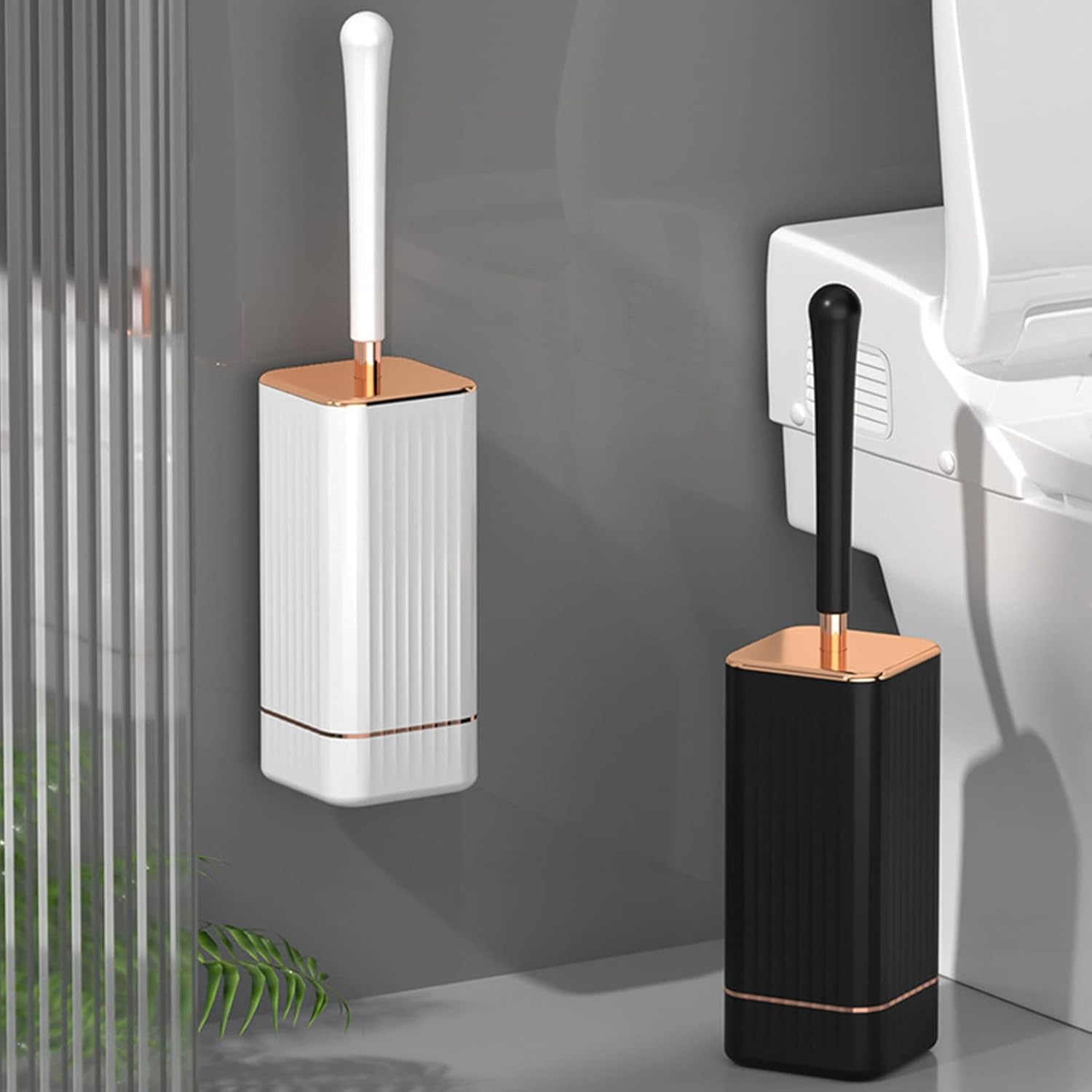 Silicone Toilet Brush with Holder