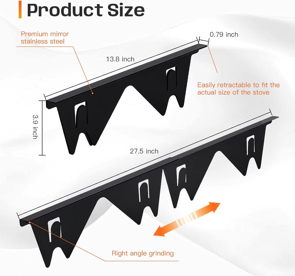 Extendable Steel Stove Gap Cover