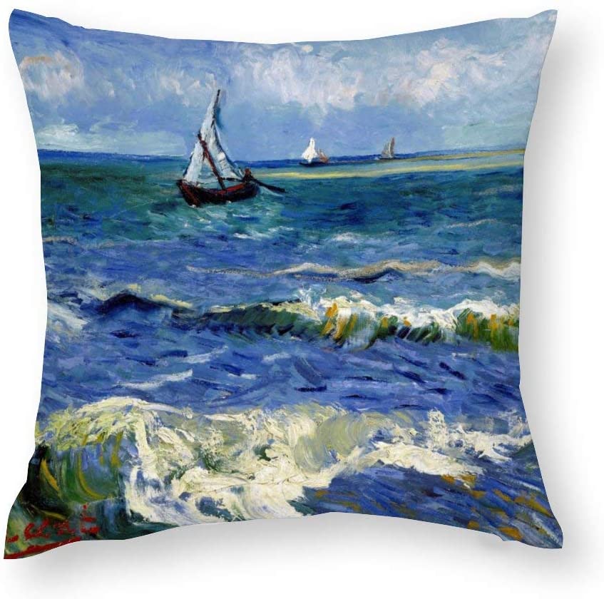 Van Gogh Cushion Covers The Sea at Saintes Maries De La Mer