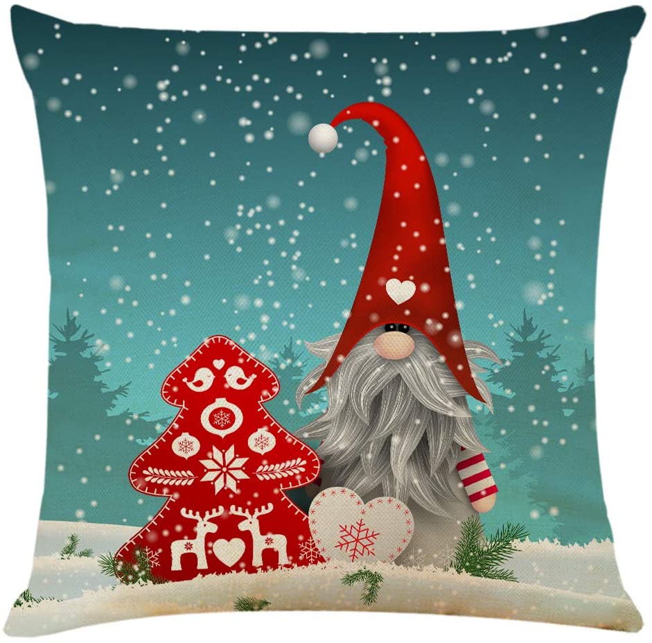 Frosty Gnomes Cushion Cover Eve