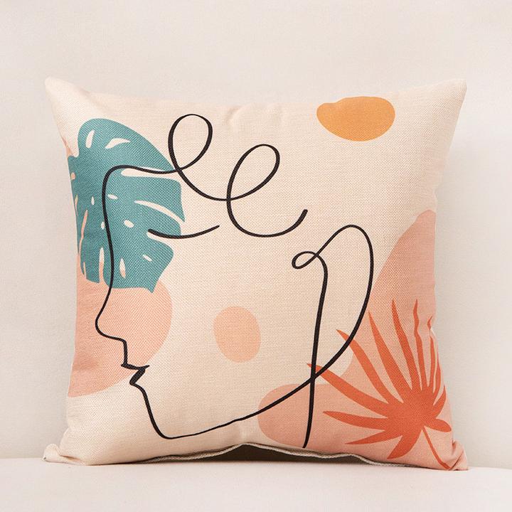 Abstract Face Cushion Covers Grace