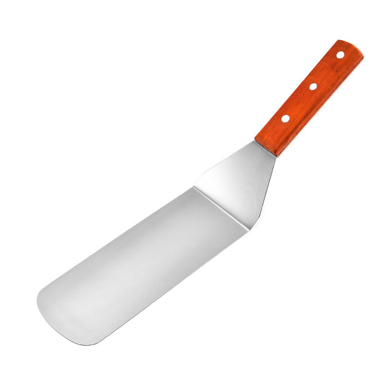 Stainless Kitchen Spatula with Wood Handle Large Spatula