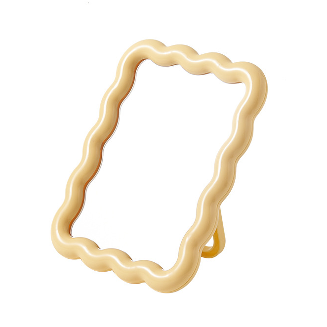 Pastel Wavy Mirror Yellow