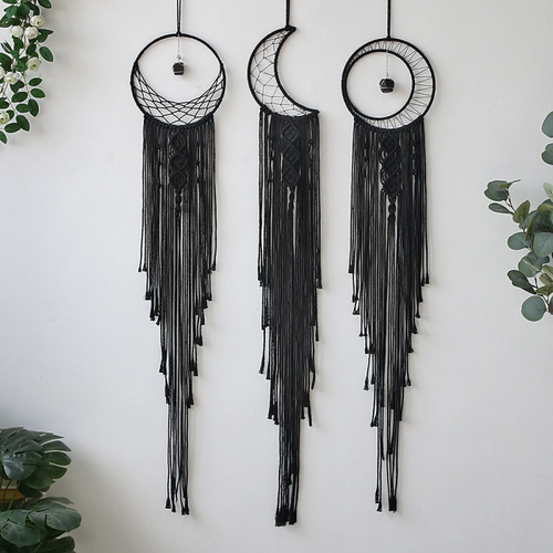 Black Moon Dream Catcher 3 piece moon dream catcher