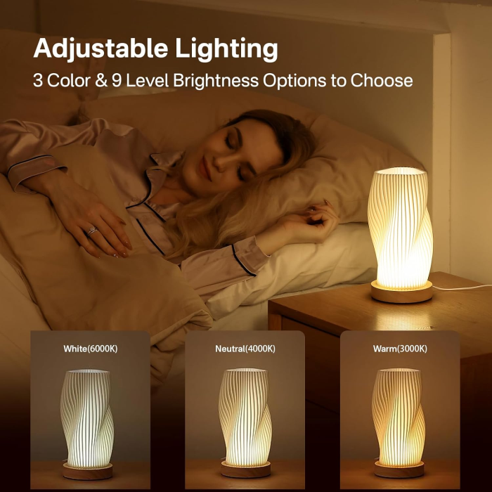 Wavy Bedside Lamp